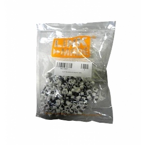 Grampas 5mm Redondas Blancas con Clavo para Concreto - Pack de 100