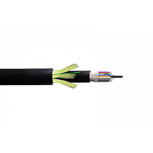 Cable de Fibra Óptica Monomodo 144 Fibras G652D ADSS Exterior PE 
