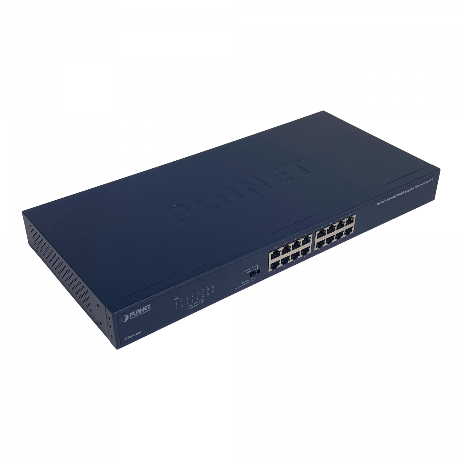 Switch no-Admin-L2 Rack Planet 16-1000  220V-Directo Selector-4-modos 1