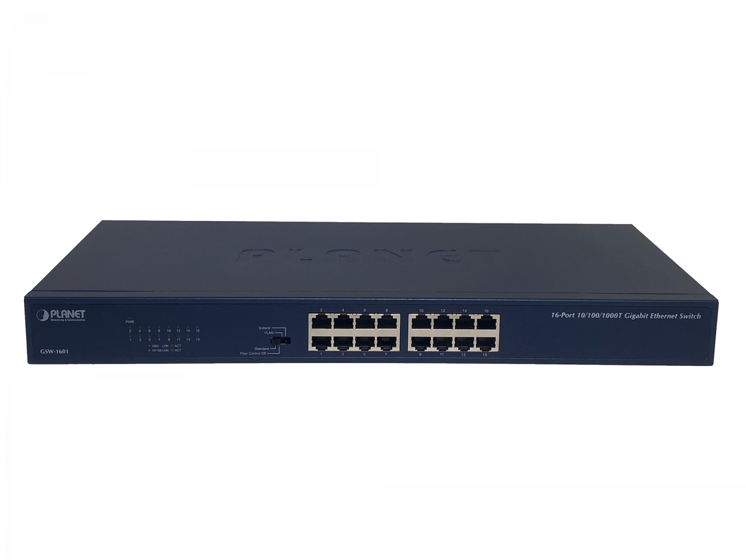 Switch no-Admin-L2 Rack Planet 16-1000  220V-Directo Selector-4-modos 2
