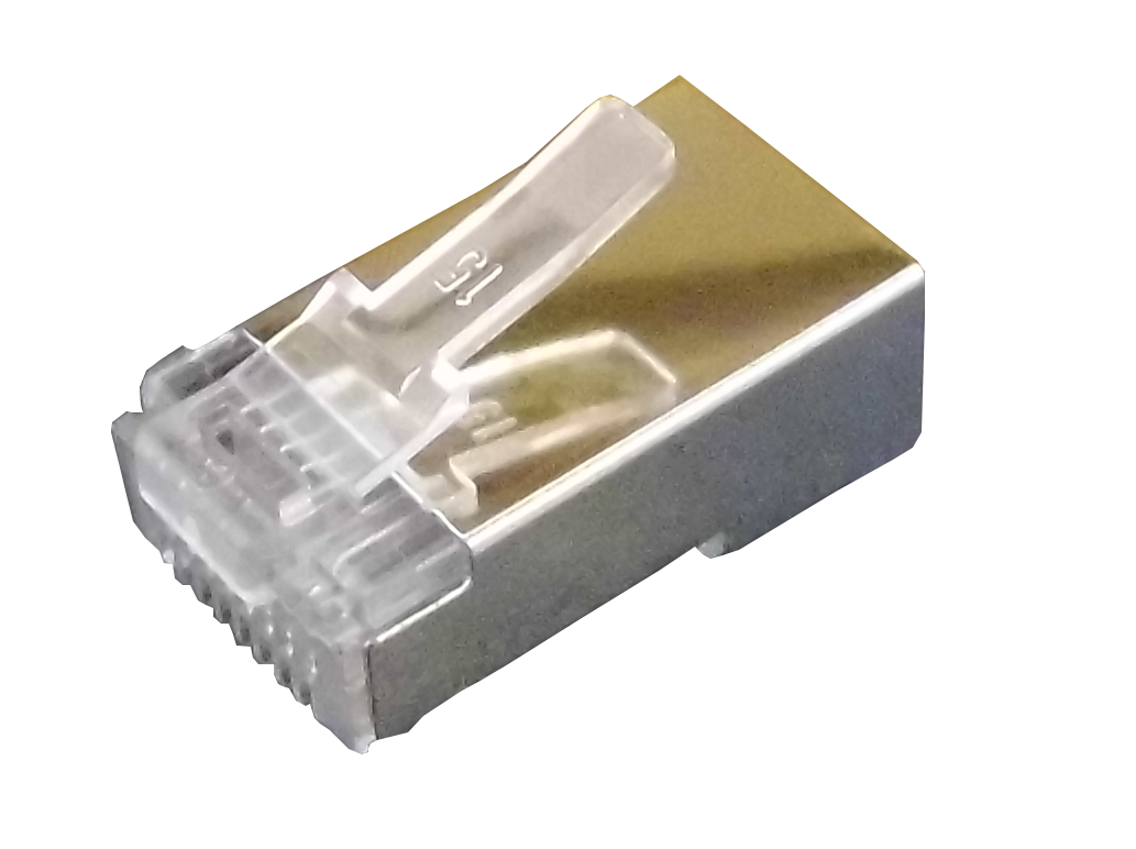Conector RJ45 Metálico para Cat5E FTP/STP, 100 Unidades 2