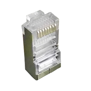 Conector RJ45 Metálico para Cat5E FTP/STP, 100 Unidades