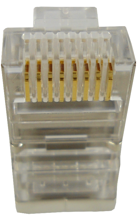 Conector RJ45 para Multifilar Cat6 FTP STP Metálico – 10 Unidades 2