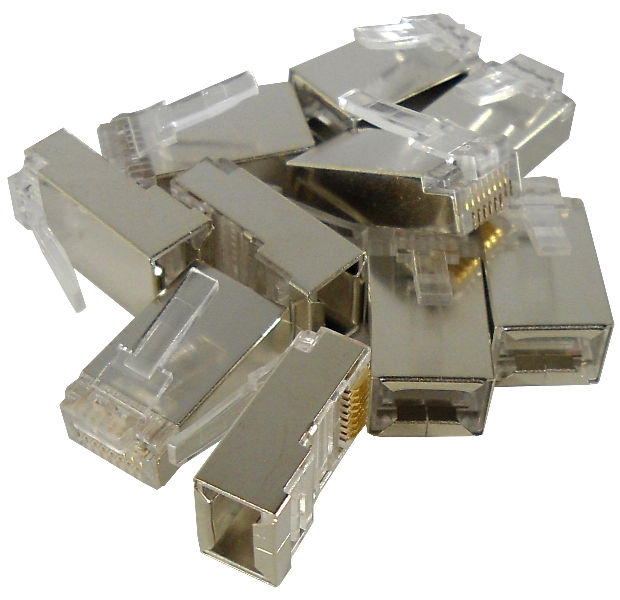 Conector RJ45 para Multifilar Cat6 FTP STP Metálico – 10 Unidades 3