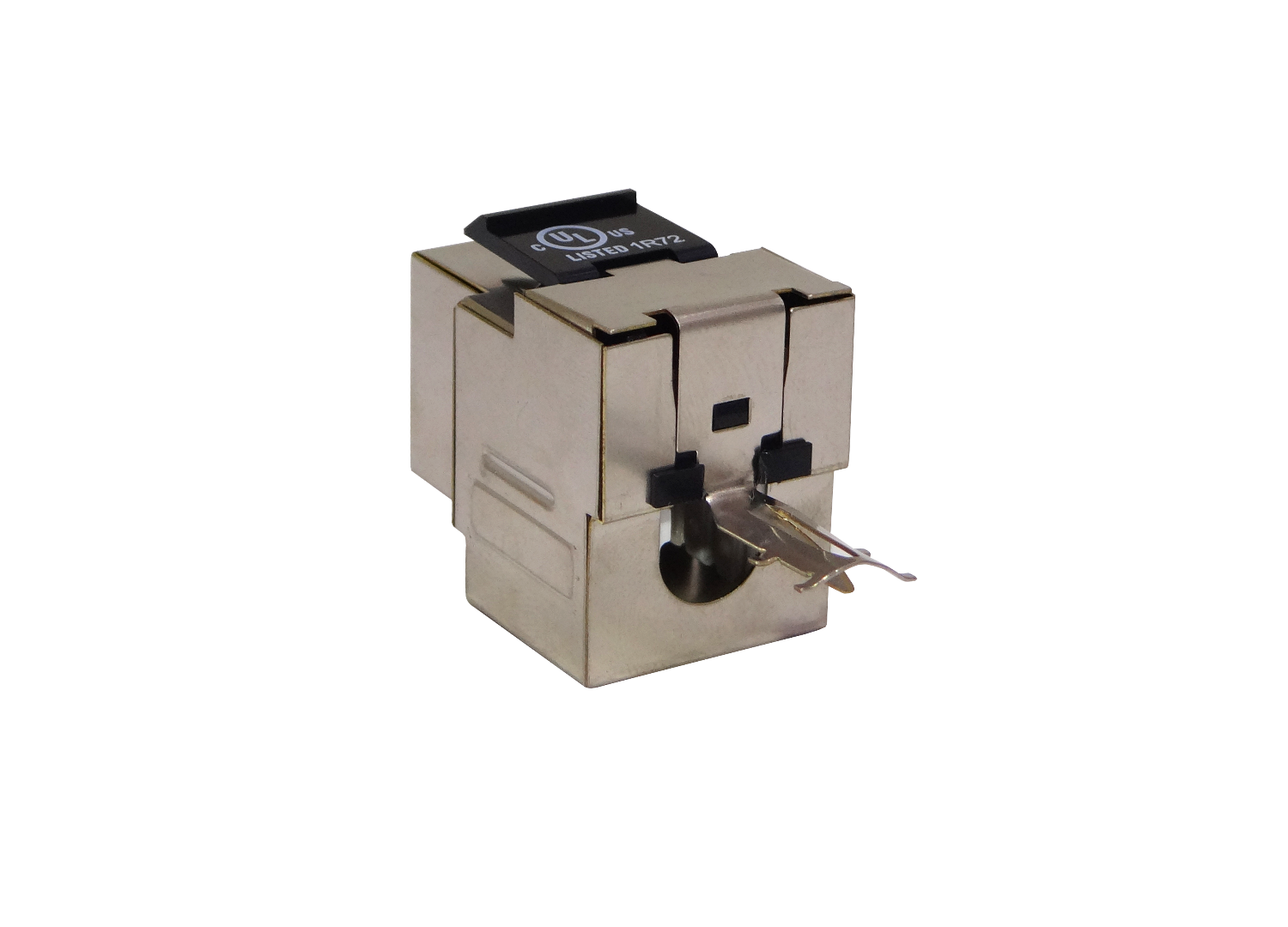 Keystone Blindado  Plata Cat6 STP FTP Punchable RJ45 2