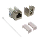 Keystone Blindado  Plata Cat6 STP FTP Punchable RJ45 - Miniatura 4