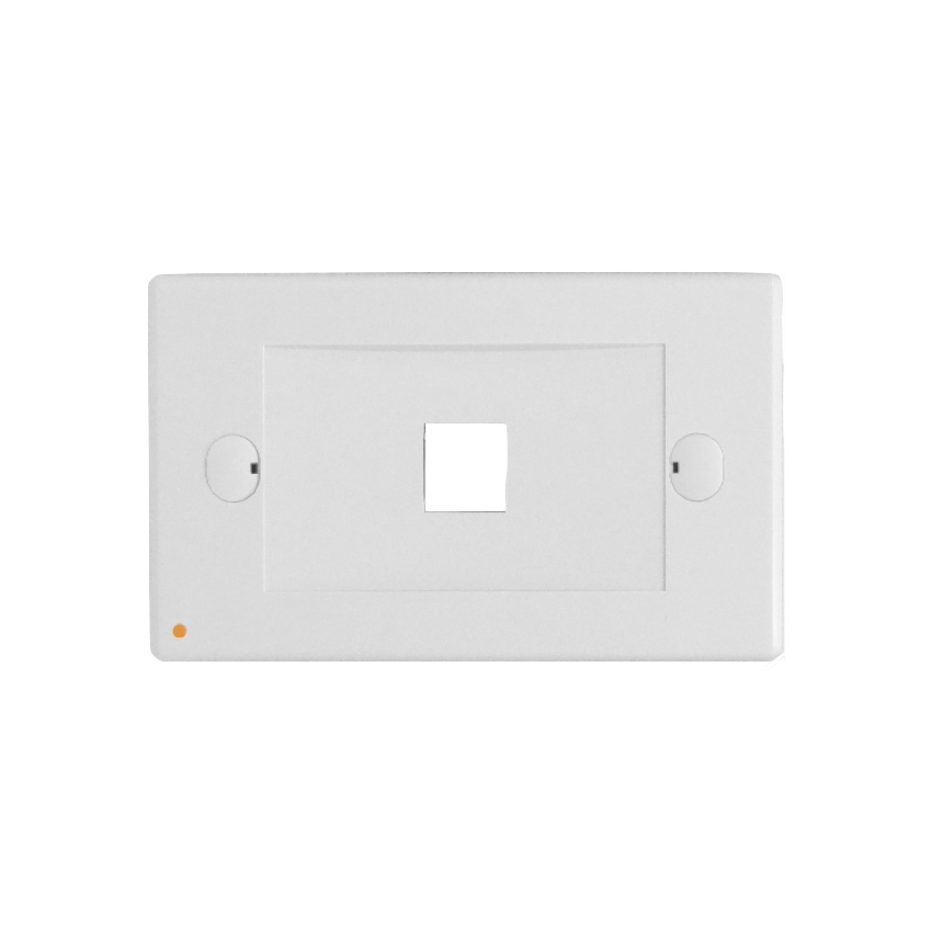 Faceplate 70x114mm Blanco 1-Keystone Horizontal  1