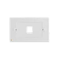 Faceplate 70x114mm Blanco 1-Keystone Horizontal  - Miniatura 1