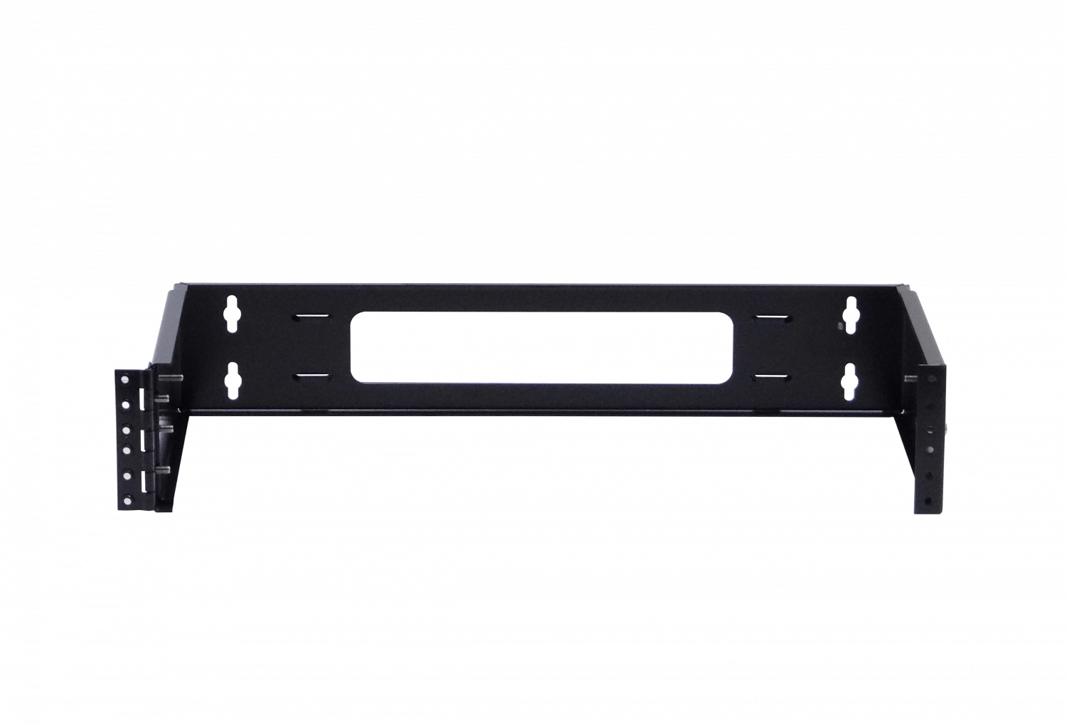 Bracket Mural Abierto 2U Ajustable con Bisagra para Rack 2