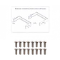 Bracket Mural Abierto 4U Ajustable con Bisagra - Miniatura 4
