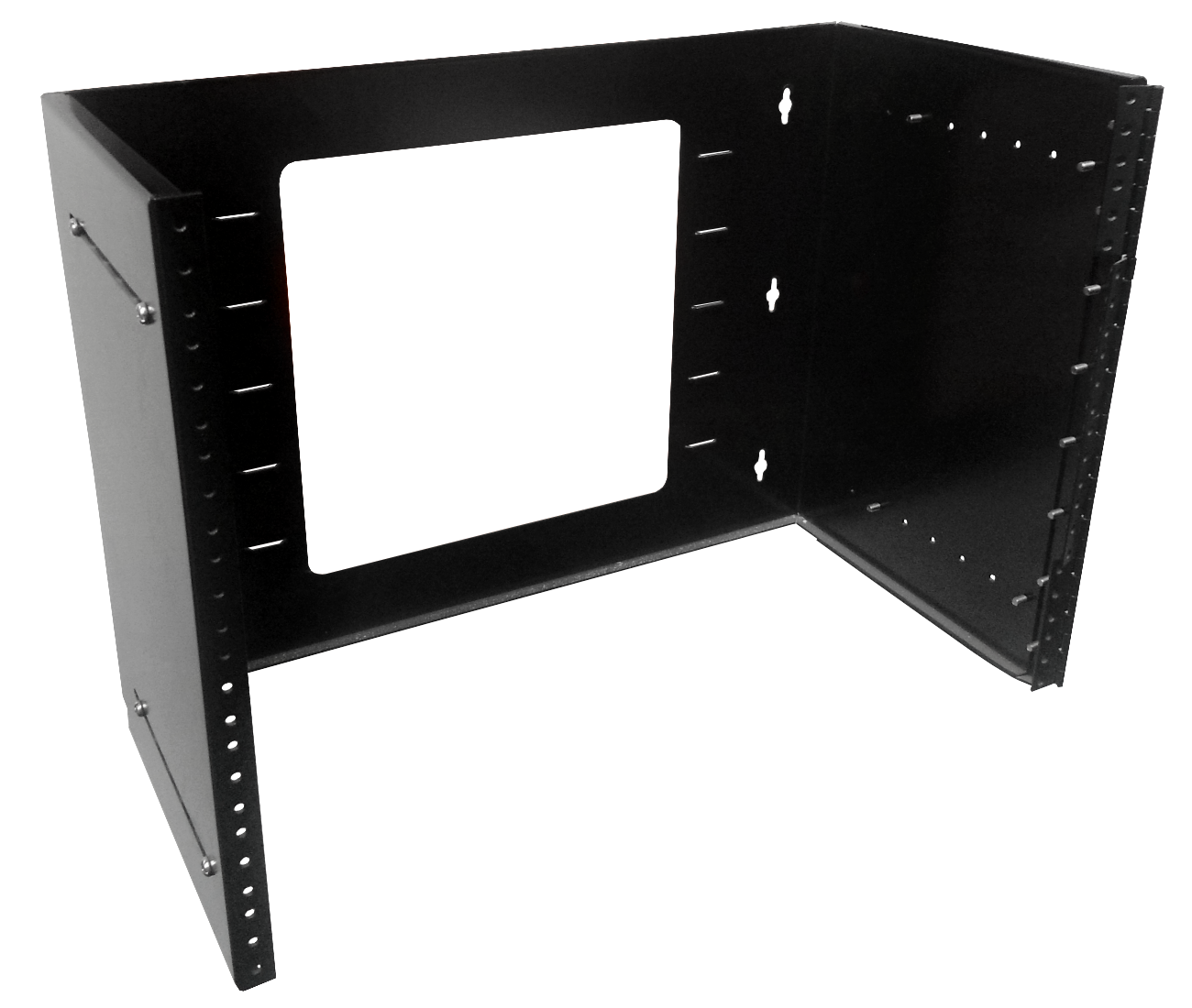 Bracket Mural Abierto 8U Ajustable con Bisagra 1