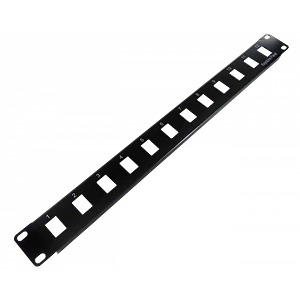 Patch Panel 1U, 12 Puertos, Vacío