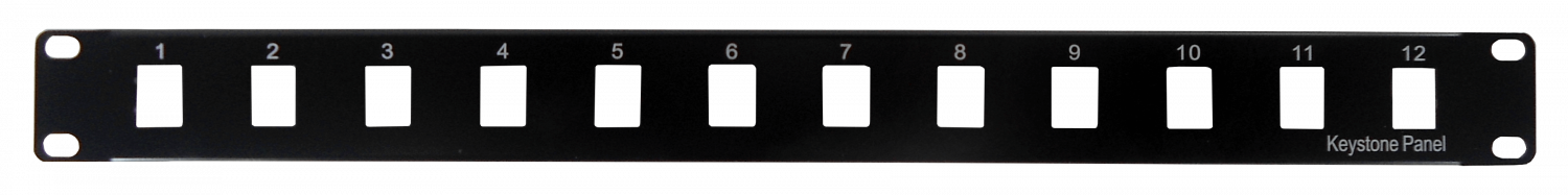 Patch Panel 1U, 12 Puertos, Vacío 2