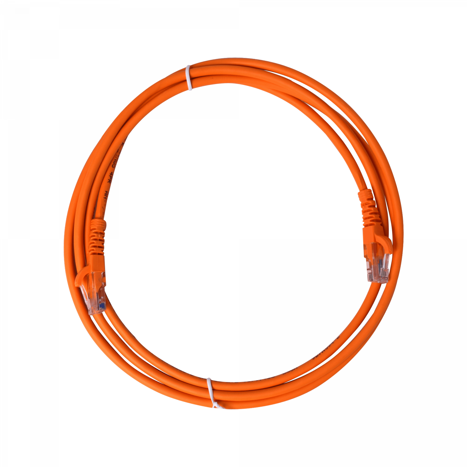 Cable Patch Cruzado Cat5e 2mt Naranjo U/UTP CrossOver 568A/568B 1
