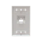 Faceplate  Blanco Angular 1X  70x114mm Placa 1-Keystone - Miniatura 2