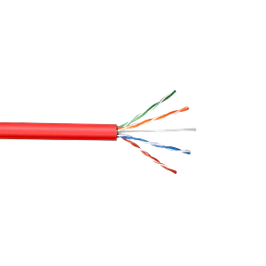 Caja Cable  Cat5e UTP Rojo 305mt Unifilar Cobre