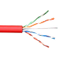 Caja Cable  Cat5e UTP Rojo 305mt Unifilar Cobre - Miniatura 1