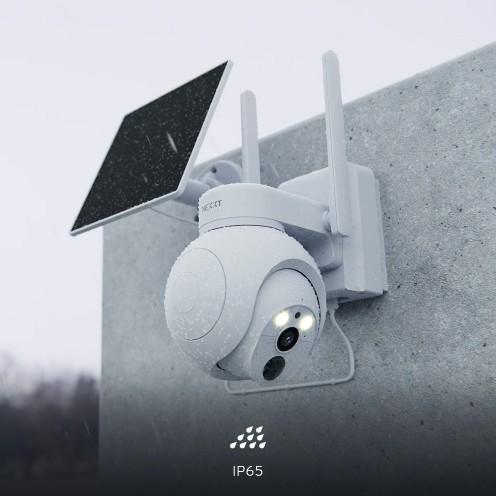 Cámara con panel solar 4G PTZ 2K Outdoor Nexxt Home NHC-OP40S  4