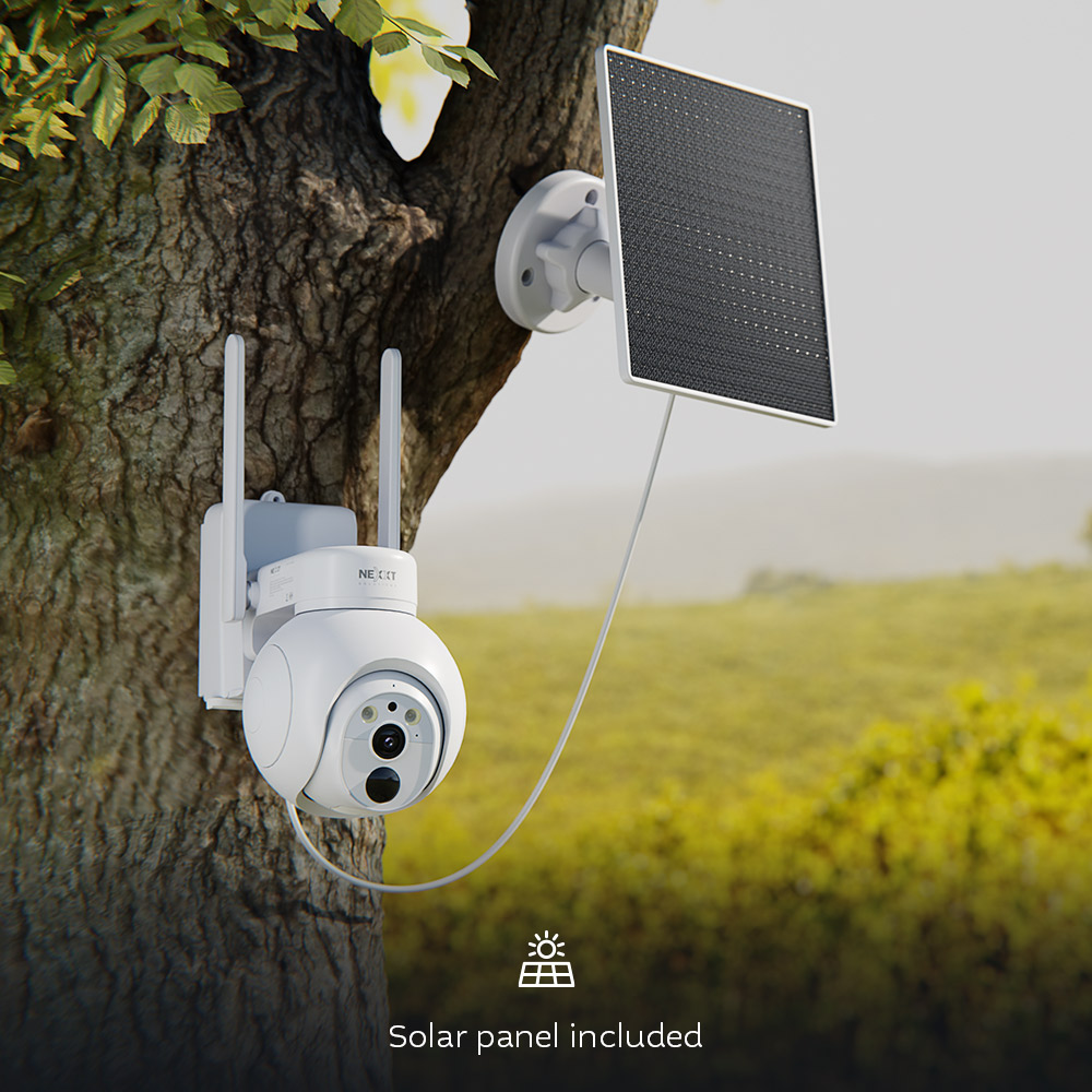 Cámara con panel solar 4G PTZ 2K Outdoor Nexxt Home NHC-OP40S  5