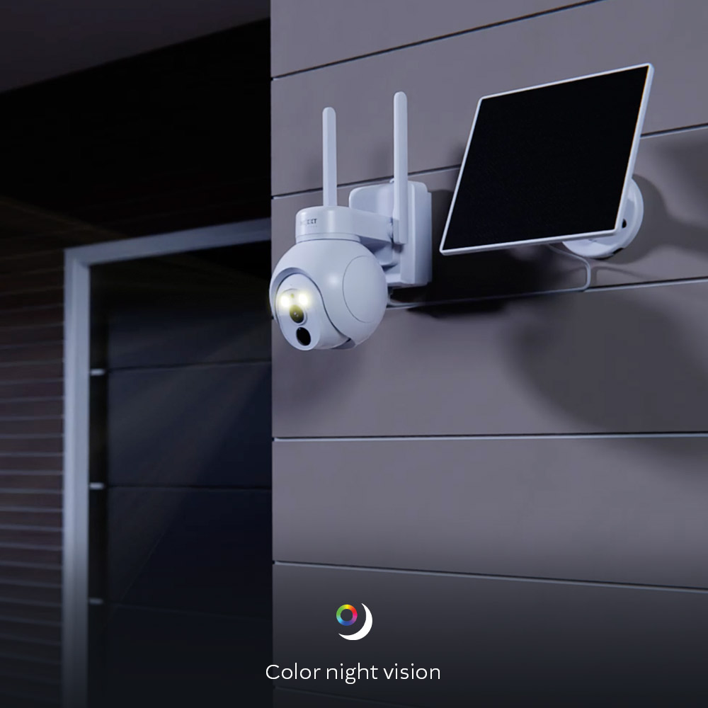 Cámara con panel solar 4G PTZ 2K Outdoor Nexxt Home NHC-OP40S  6