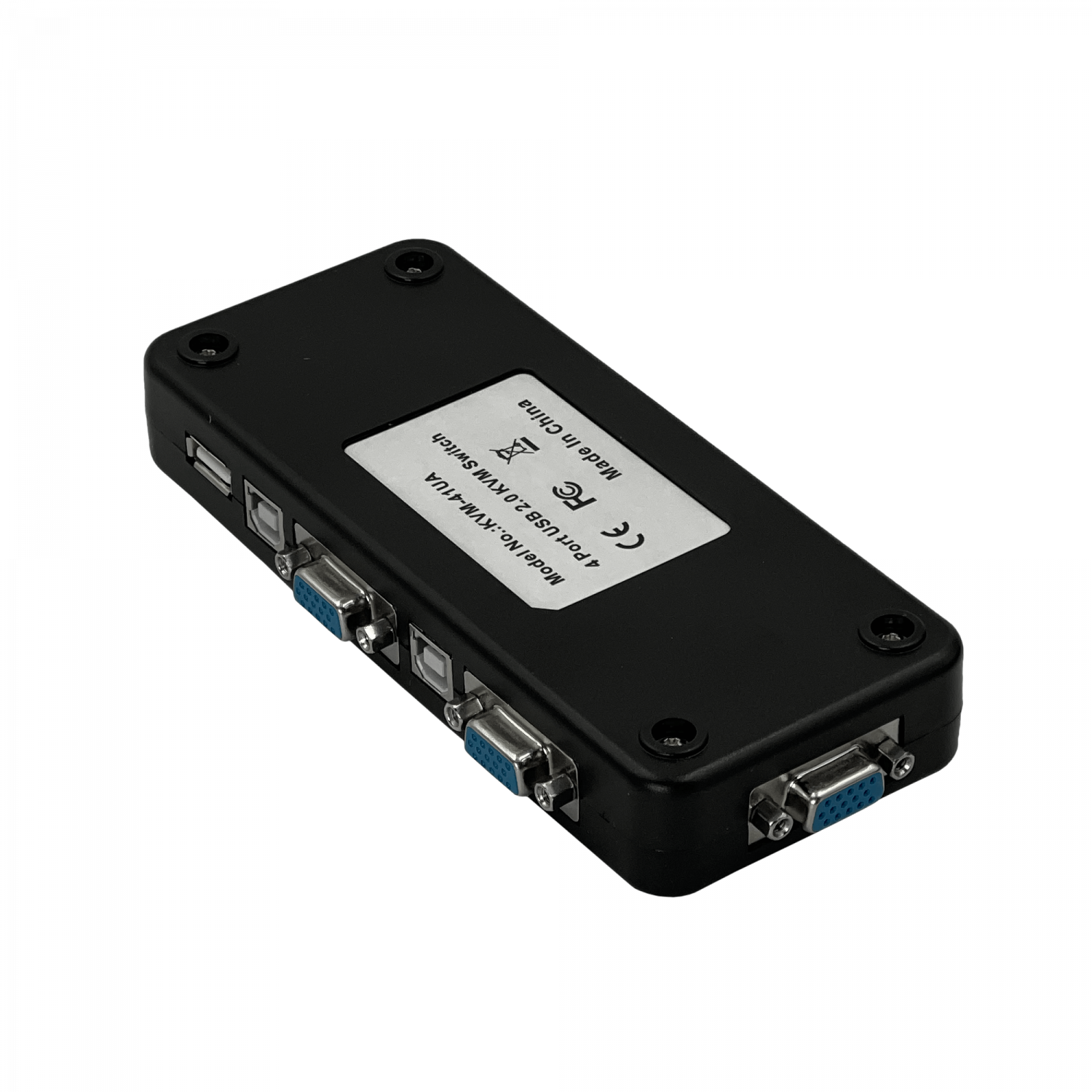 KVM-4-USB/VGA  HUB-3-USB2.0  requiere-Cables   no-req-Fuente-Poder 3