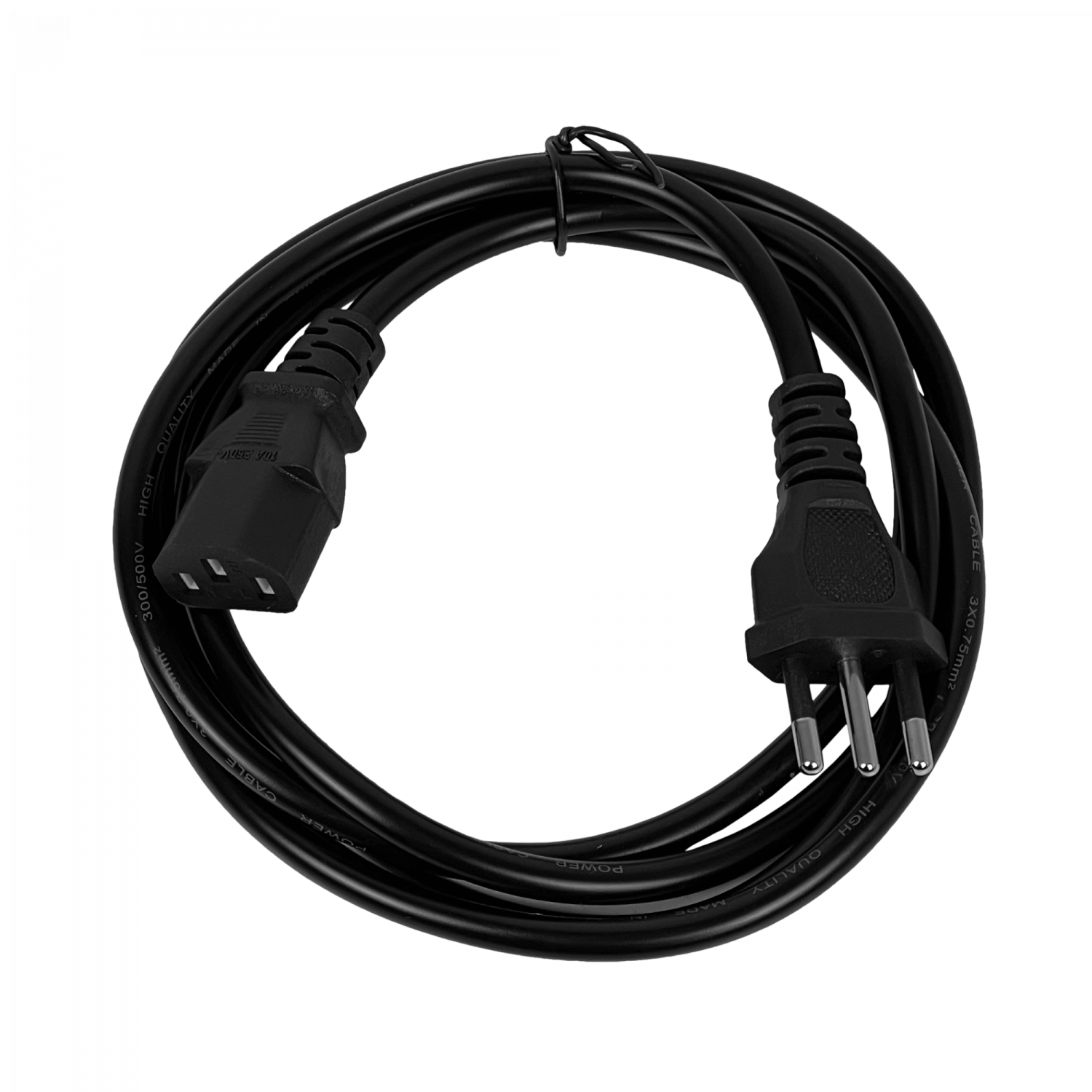 Cable 1,8mt 3x0,75mm2 Chile-C13 6A Cable Poder CEI23-16-VII 180cm Aleacion 2