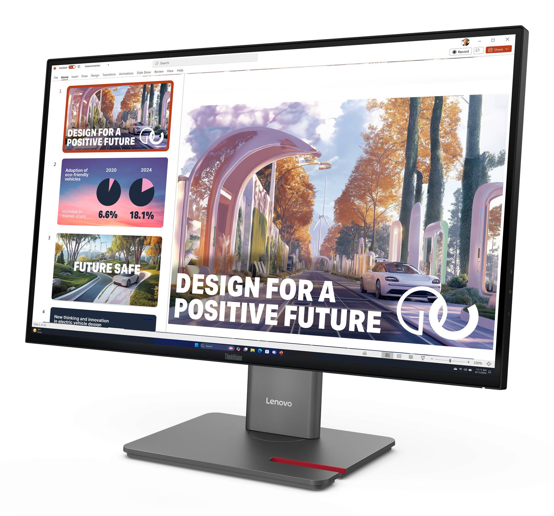 Monitor Plano Lenovo ThinkVision P27QD-40 27