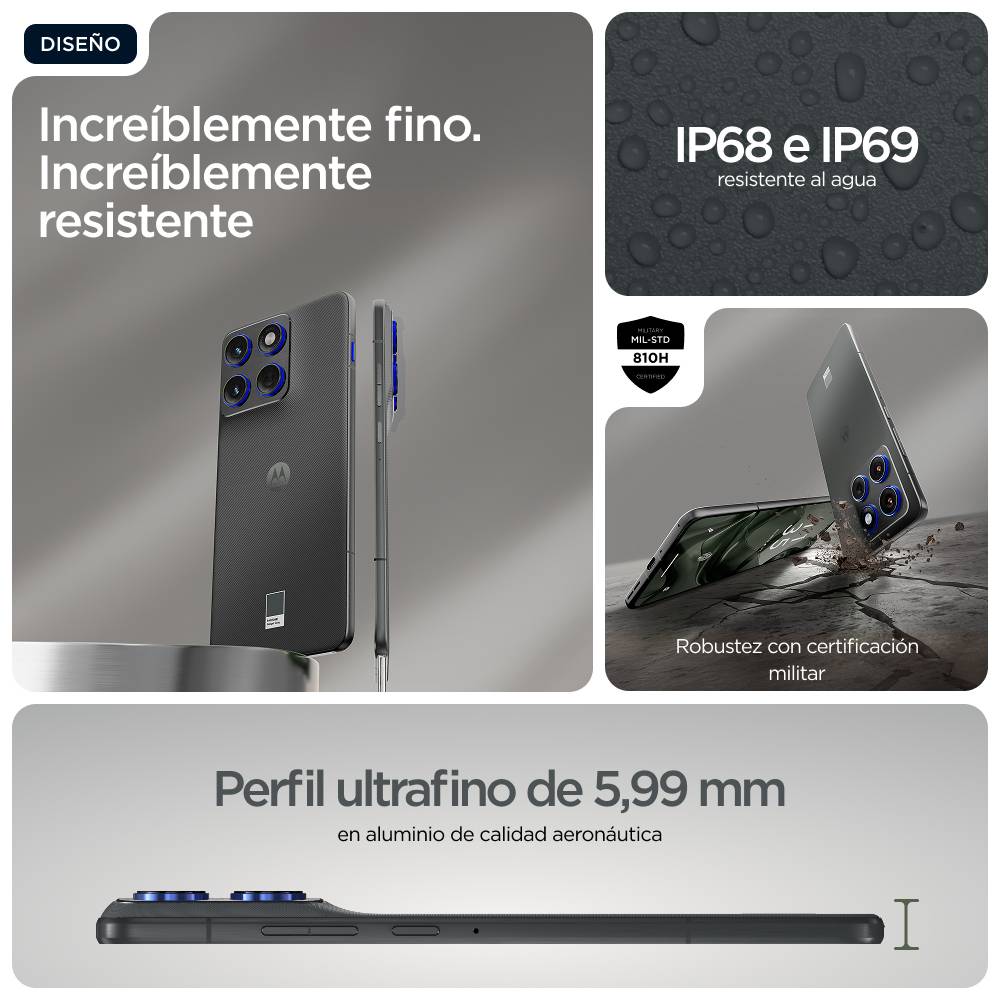 Smartphone Motorola Edge 70 5G 12GB 512GB AMOLED 120Hz Ultra Rendimiento IA 10