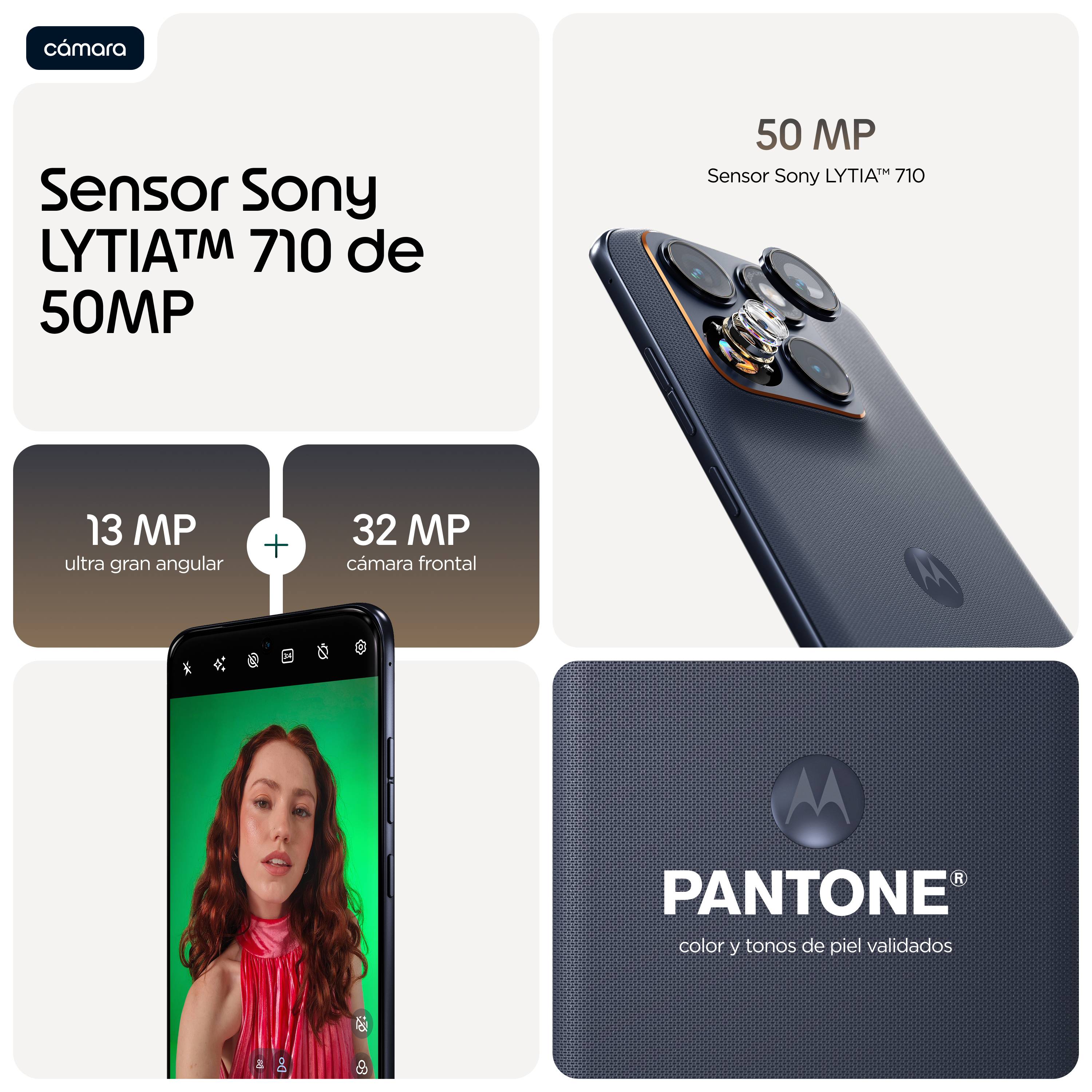 Smartphone Motorola Edge 70 Fusion 5G 8GB 256GB AMOLED 144Hz Alto Brillo 3