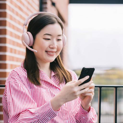 Audífonos Logitech Zone Wireless Bluetooth Rose con Diseño Elegante para Oficina y Trabajo Híbrido 15
