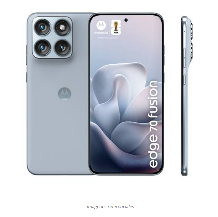 Smartphone Motorola Edge 70 Fusion 8GB 256GB AMOLED 144Hz 5G Batería Extendida 2