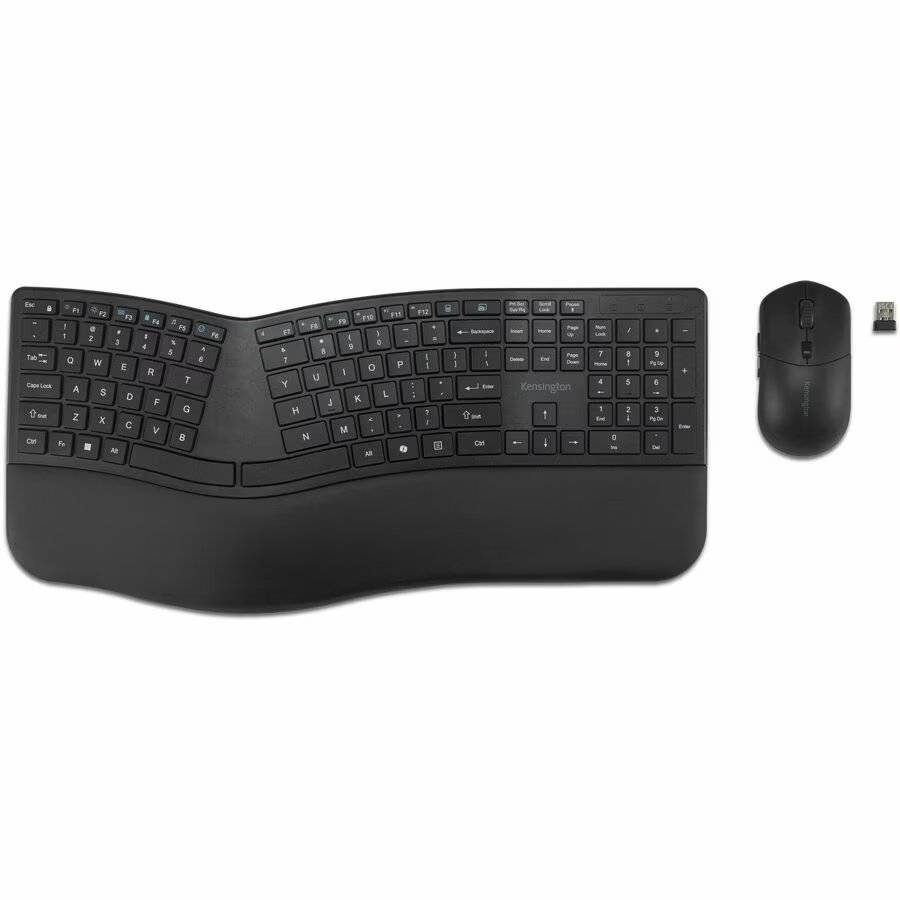 Kit de Teclado y Mouse Inalámbricos Kensington Pro Fit Ergo KM680, 2.4GHz, BT, Dist. Español 2