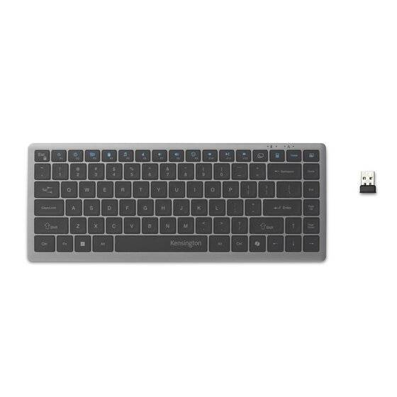 Teclado Inalámbrico Kensington KB435 EQ Compacto Multi-Dispositivo Recargable Bluetooth 2