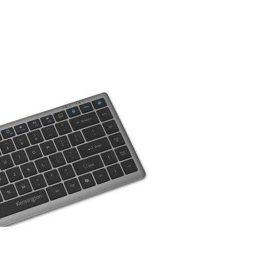 Teclado Inalámbrico Kensington KB435 EQ Compacto Multi-Dispositivo Recargable Bluetooth 4