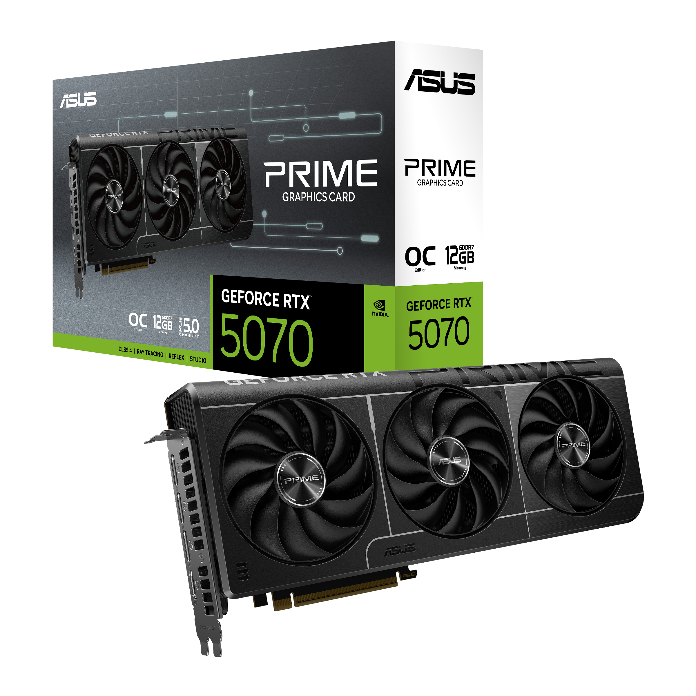 Tarjeta de Video ASUS PRIME NVIDIA GeForce RTX 5070 OC Edition, 12GB GDDR7, 192-bit, 1005 AI TOPs 1