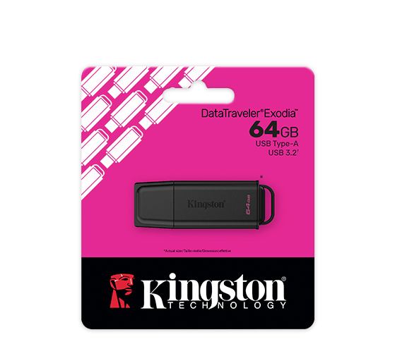 Pendrive Kingston Data Traveler Exodia, 64GB, USB 3.2 Gen1, Black 5