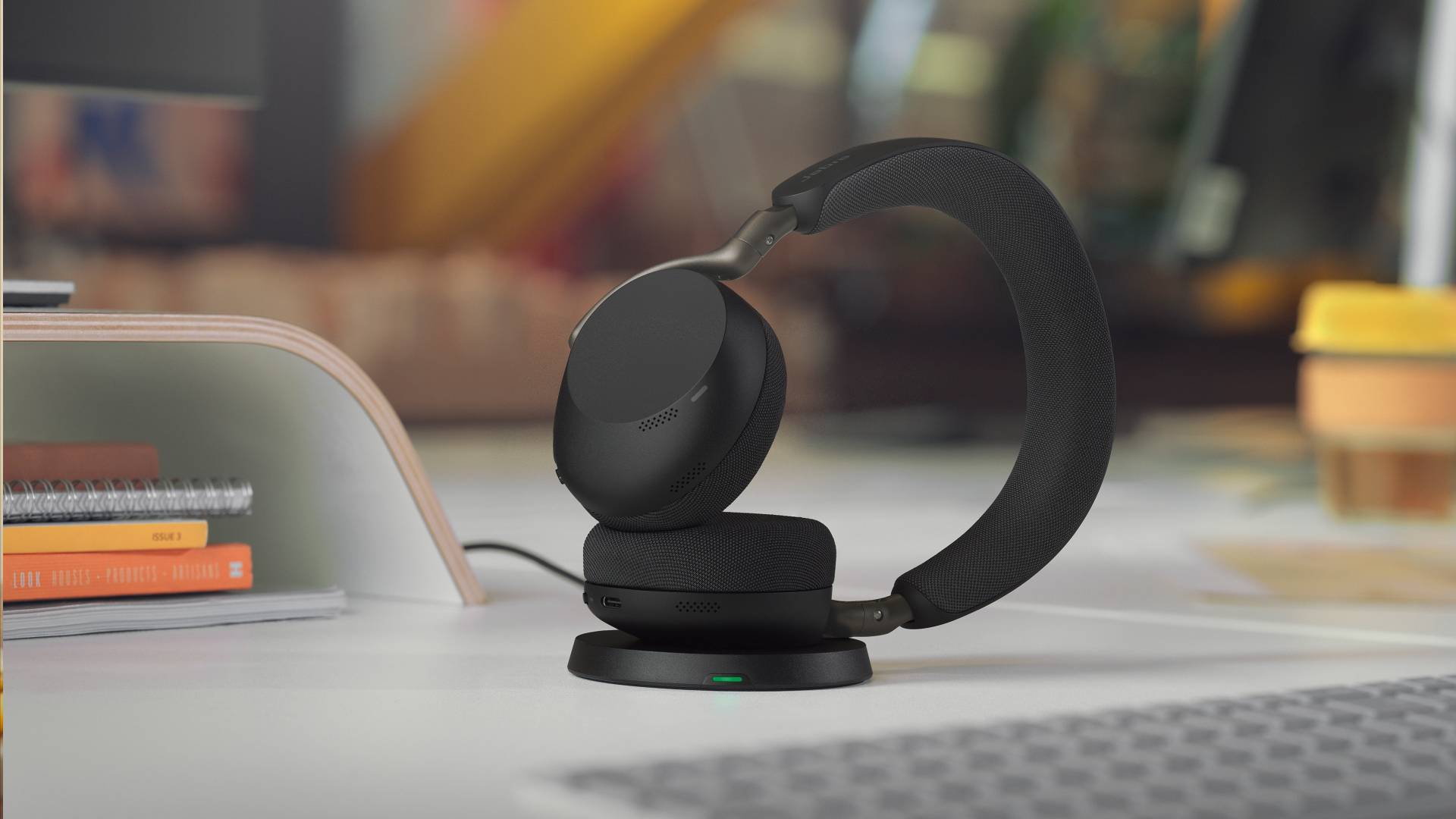 Audífonos Jabra Evolve3 75 Bluetooth USB-C Cancelación Ruido Llamadas Profesionales 4