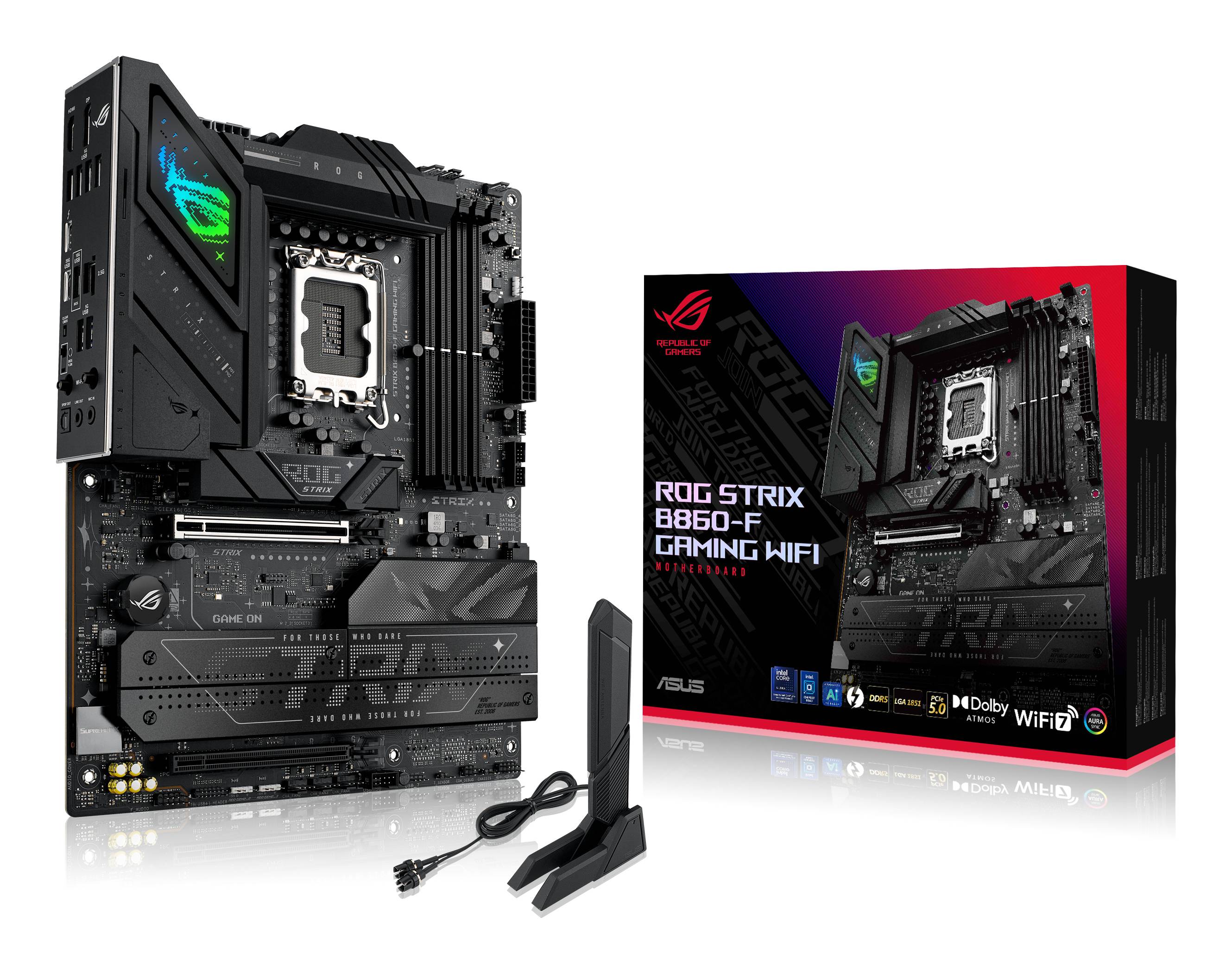 Placa Madre ASUS ROG STRIX B860-F GAMING WIFI Socket Intel LGA1851 4xDDR5 WiFi 7 ATX 1