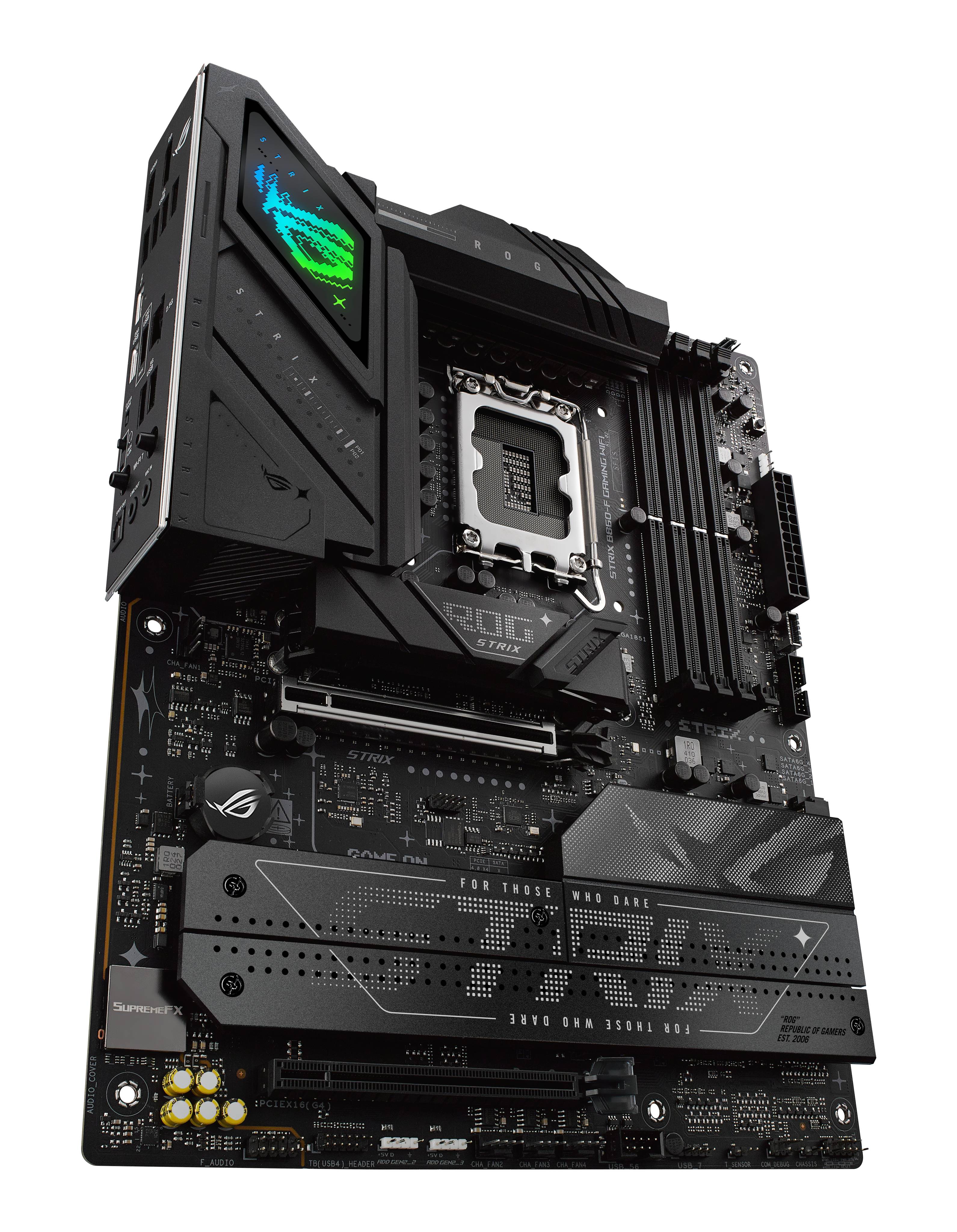 Placa Madre ASUS ROG STRIX B860-F GAMING WIFI Socket Intel LGA1851 4xDDR5 WiFi 7 ATX 9