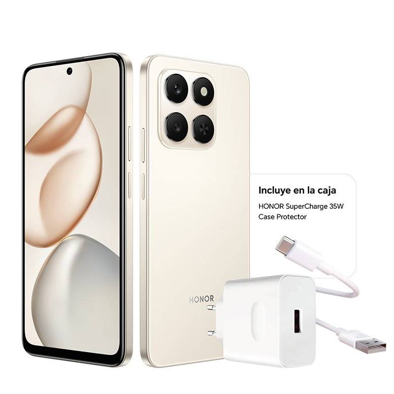 Smartphone HONOR 400 Smart 5G 6GB 256GB Pantalla 120Hz Batería 6500mAh Uso Intensivo 8