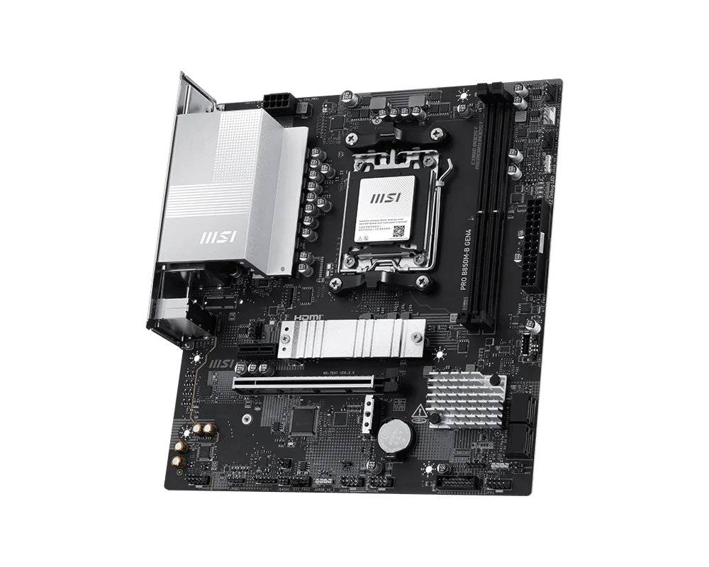 Placa Madre MSI PRO B850M-B GEN4, Socket AM5, 2x DDR5, 2x M.2, PCIe 4.0, 2.5GbE 3