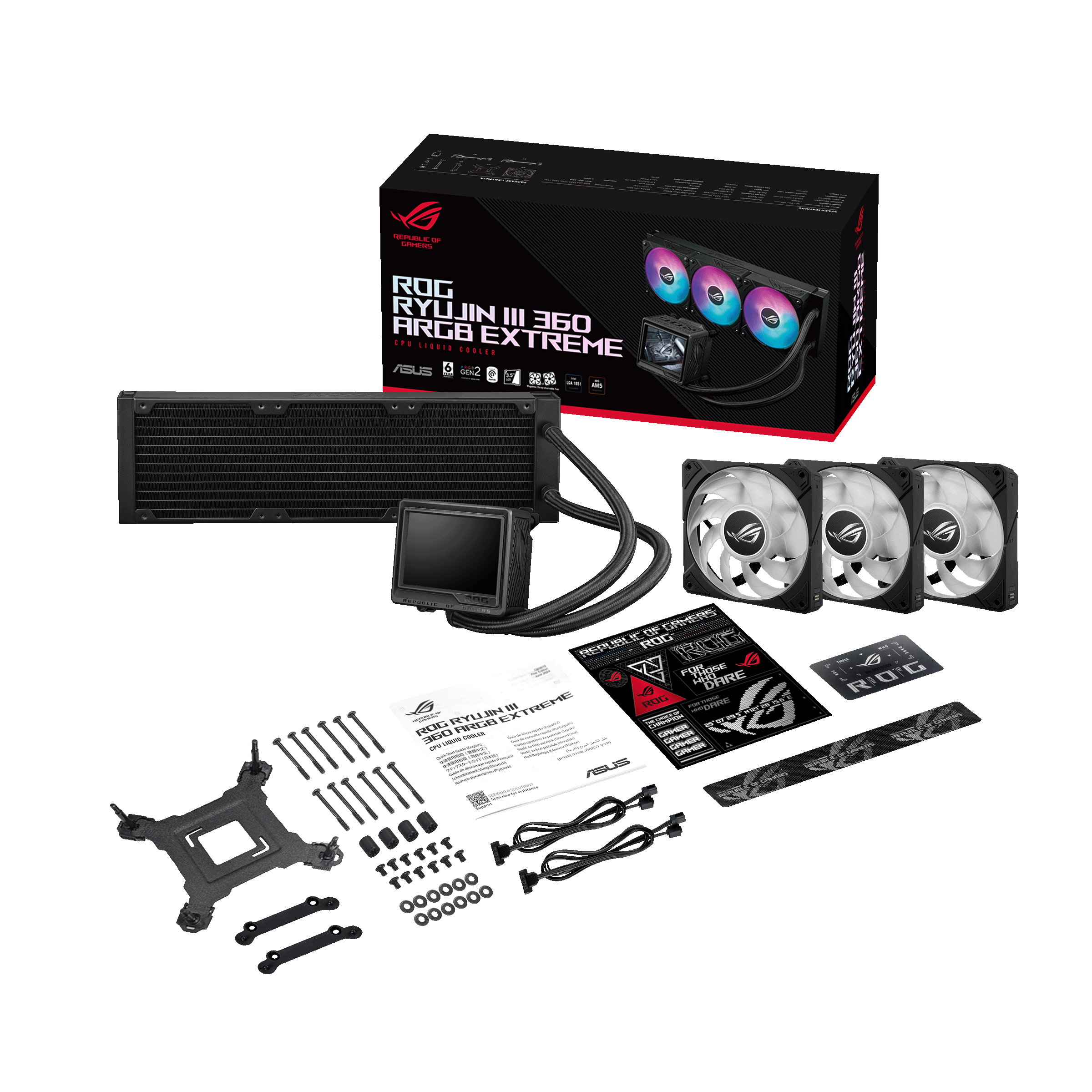Refrigeración Líquida ASUS ROG Ryujin III 360 ARGB Extreme, 360mm, Pantalla LCD, Intel/AMD 6