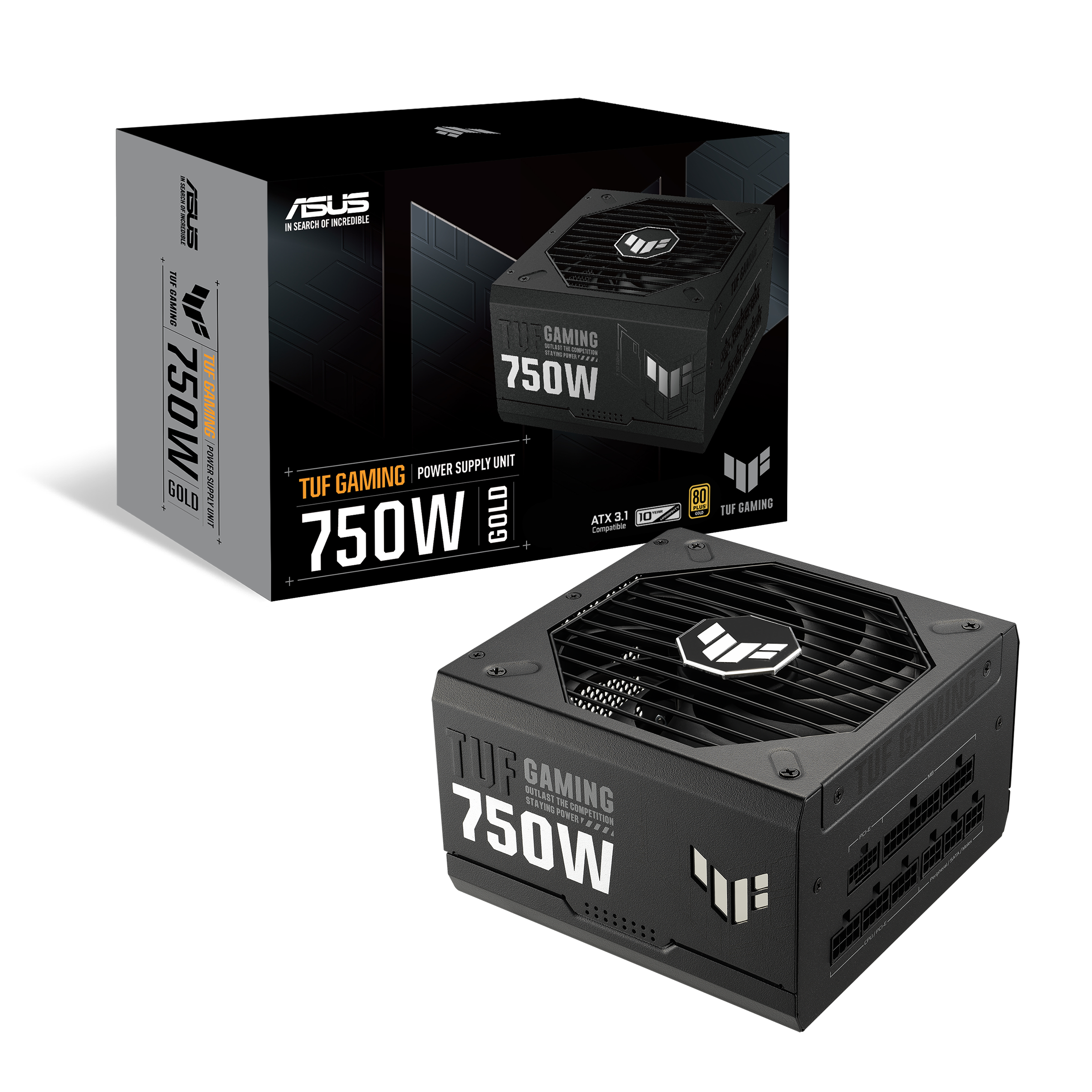 Fuente de Poder ASUS TUF Gaming 750G, 750W, Full Modular, Certificada 80 PLUS Gold 1