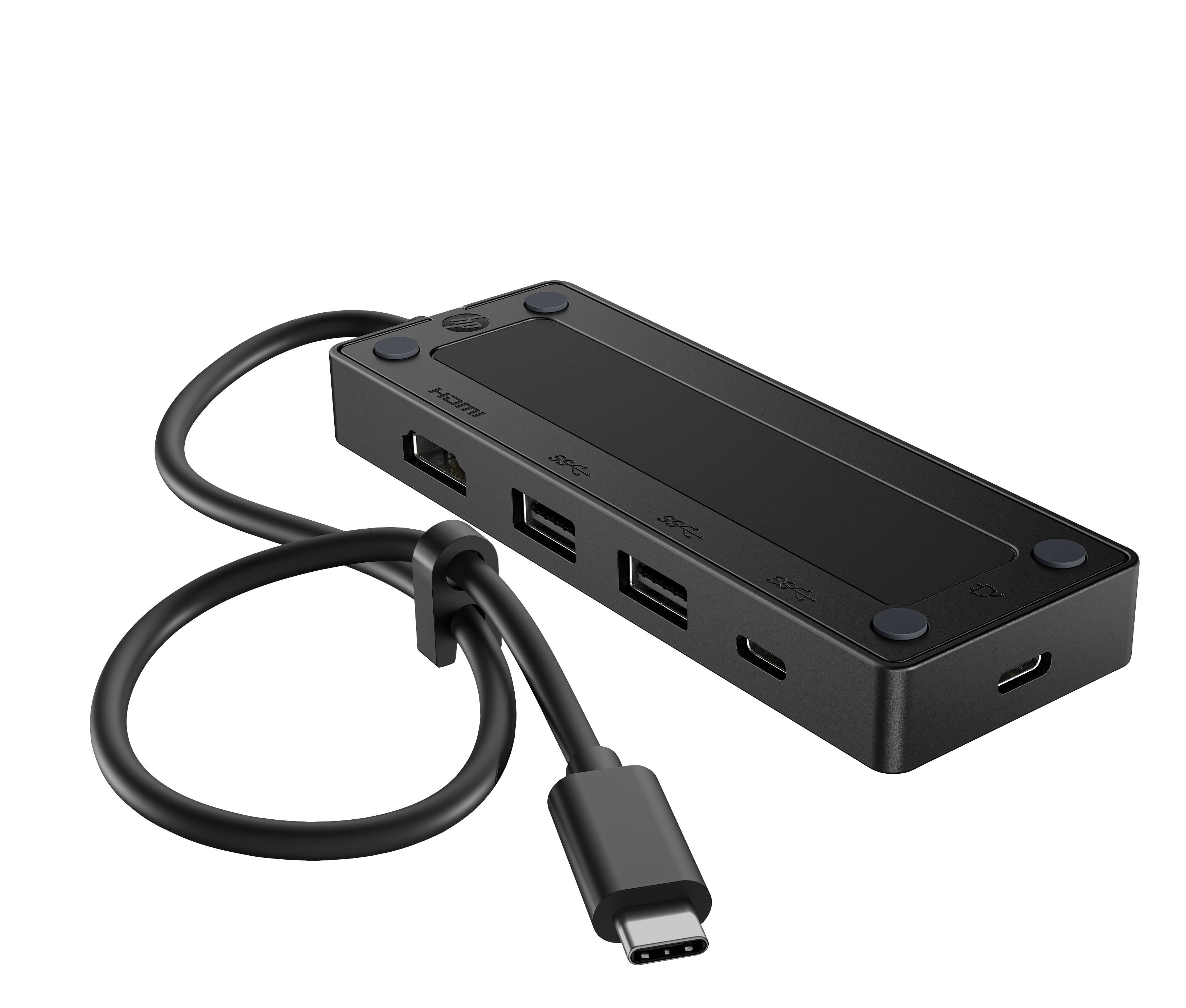 Adaptador HP USB-C Travel Hub G3 86S97UT 5 Puertos HDMI 4K 10Gbps 3