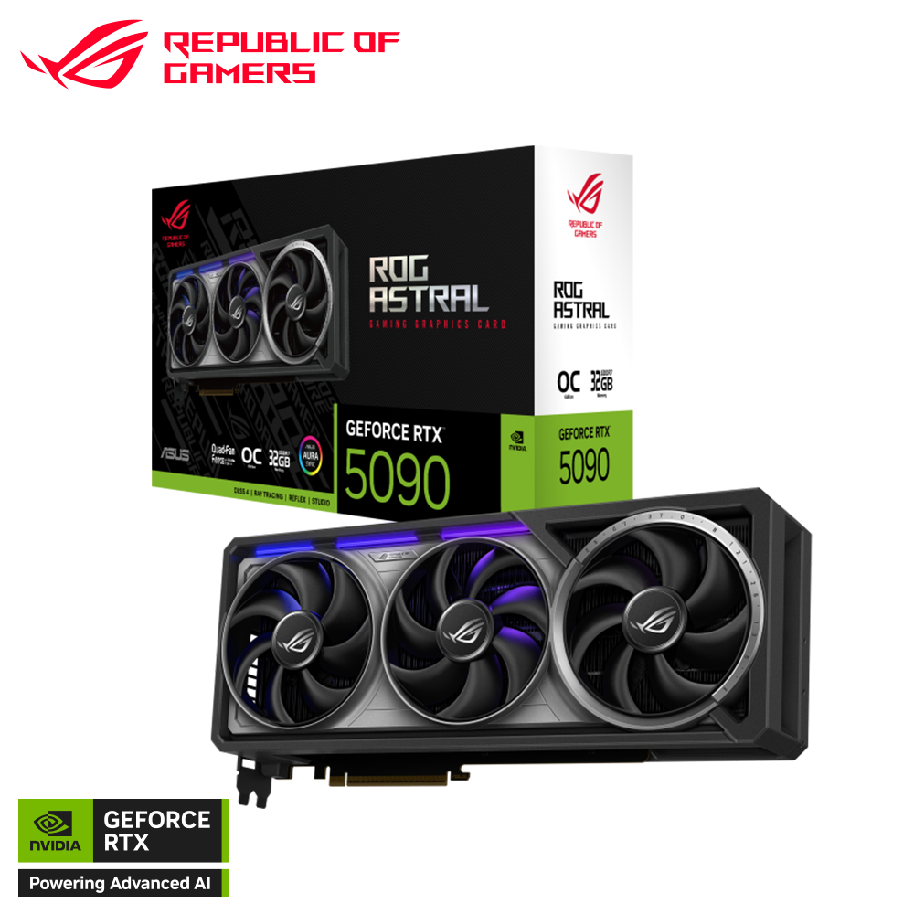 Tarjeta de Video ASUS ROG Astral NVIDIA GeForce RTX 5090 OC Edition, 32GB GDDR7, 512-bit, PCI-e 5.0 1