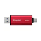 Unidad SSD Portátil Kingston Dual Portable, 512GB, Conexión USB-A/USB-C, Rojo  - Miniatura 2