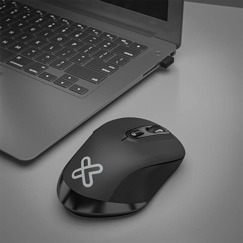 Mouse Inalámbrico Klip Xtreme Biglider KMW-550 Dual USB-C USB-A 2400 DPI Ergonómico 7