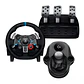 Bundle Logitech G29 G Driving Force, Volante + Palanca + Pedales, Indicadores Led,  PS5, PS4, y PC - Miniatura 1