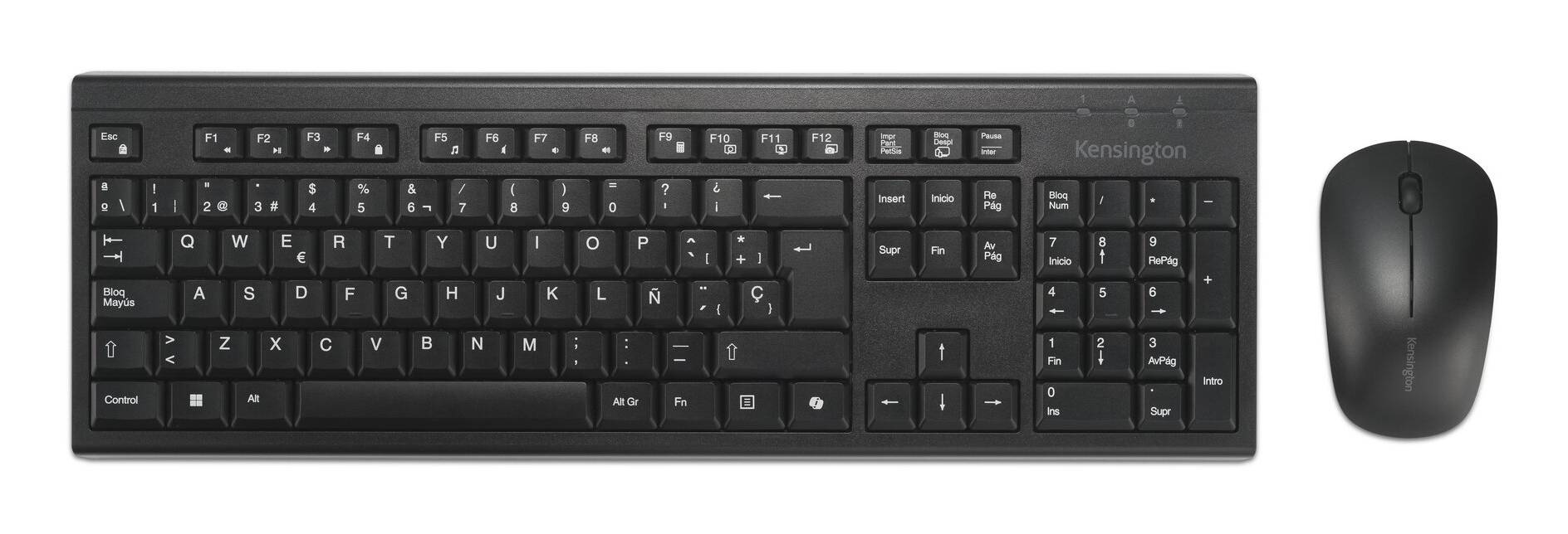 Kit Teclado y Mouse Kensington KM270 EQ Inalámbrico RF + Bluetooth Español Recargable 6