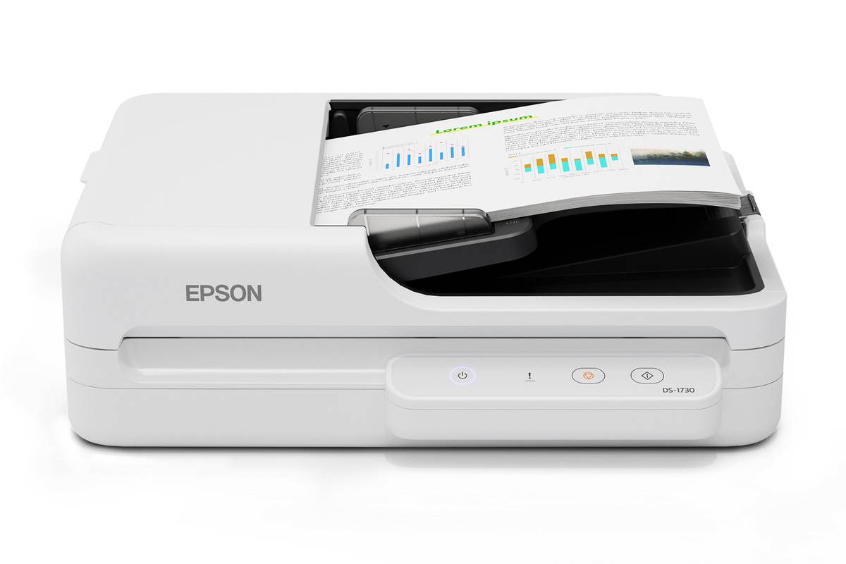 Escáner Epson DS-1730 A4 1200 DPI con ADF Dúplex Alto Rendimiento Oficina 4